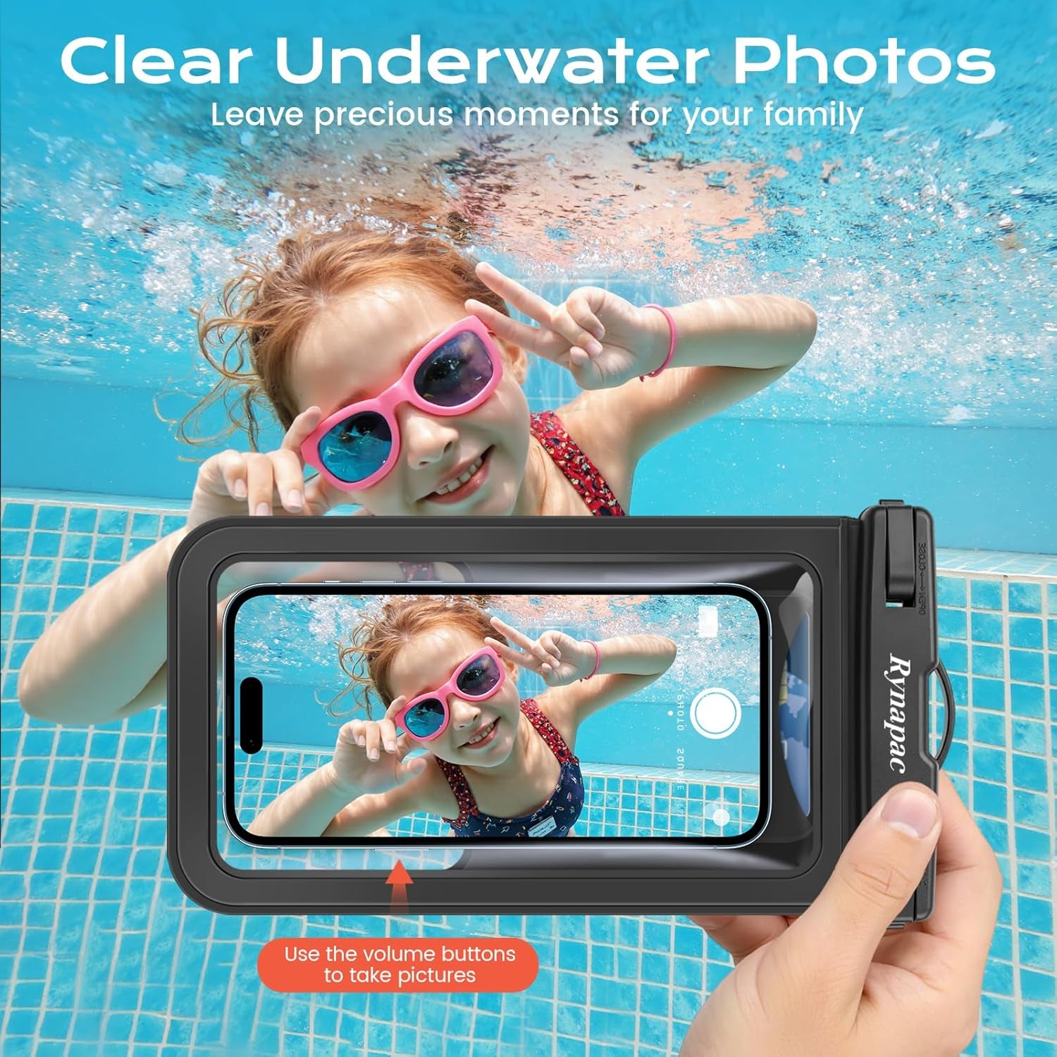 Waterproof Phone Pouch [Up to 8.5"] - 2 Pack, IPX8 Waterproof Phone Case with Lanyard for Iphone 17 16 15 Pro Max, Touchscreen & Photograph, Cellphone Dry Bag for Beach Cruise Essentials 2026